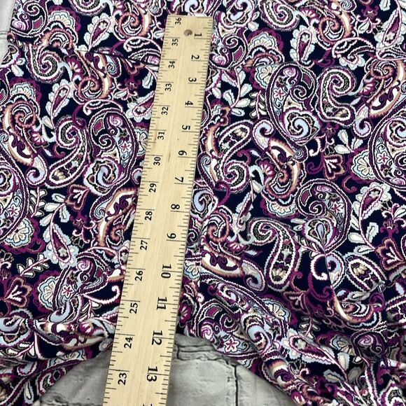 Lands' End Women's Starfish Mid Rise Straight Leg Elastic Waist Pull On Pants - Picture 14 of 15